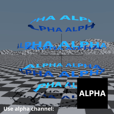 Use alpha channel enabled.