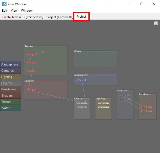 Open new network view in tab.