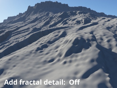 Add fractal detail unchecked.