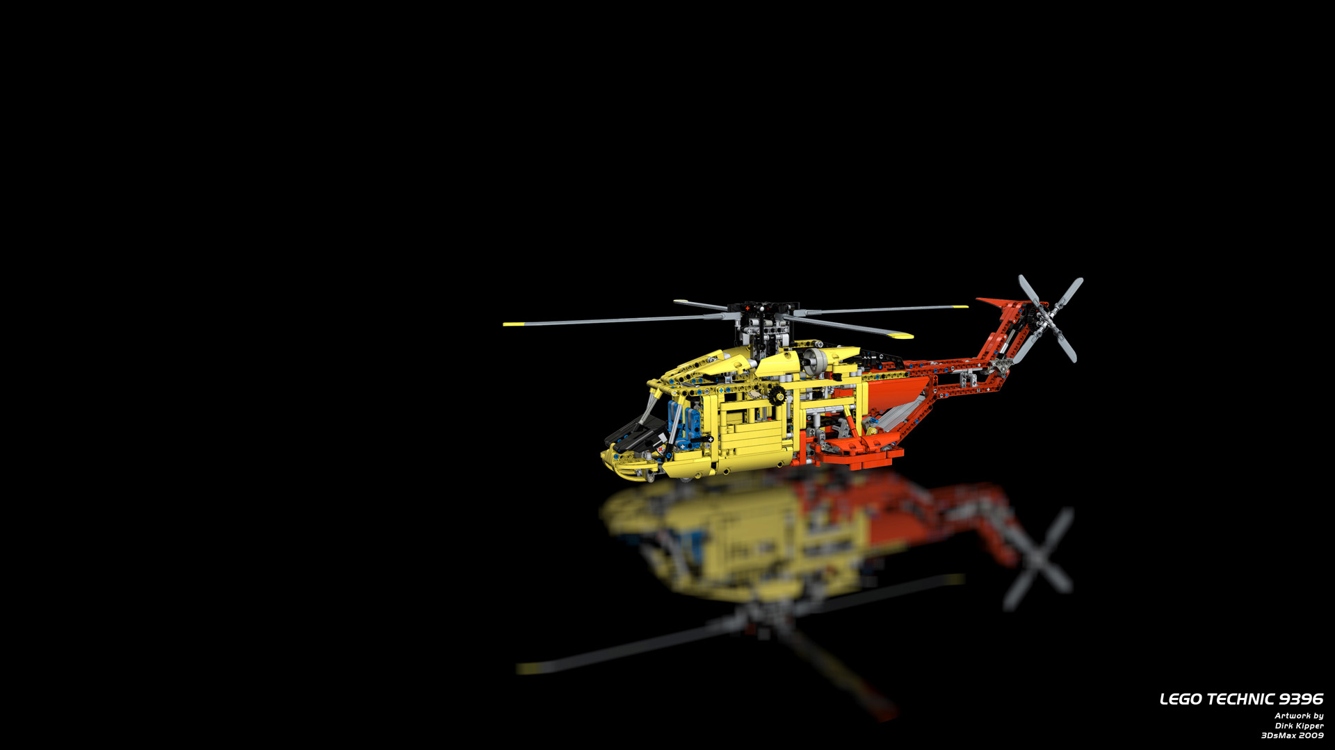 3DsMax - Lego Technic 9396 - Helicopter.jpg