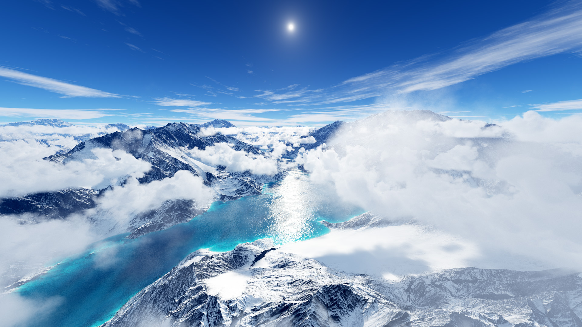 Over the Clouds - Icy Mountain with clouds - Wide Angle 2.jpg