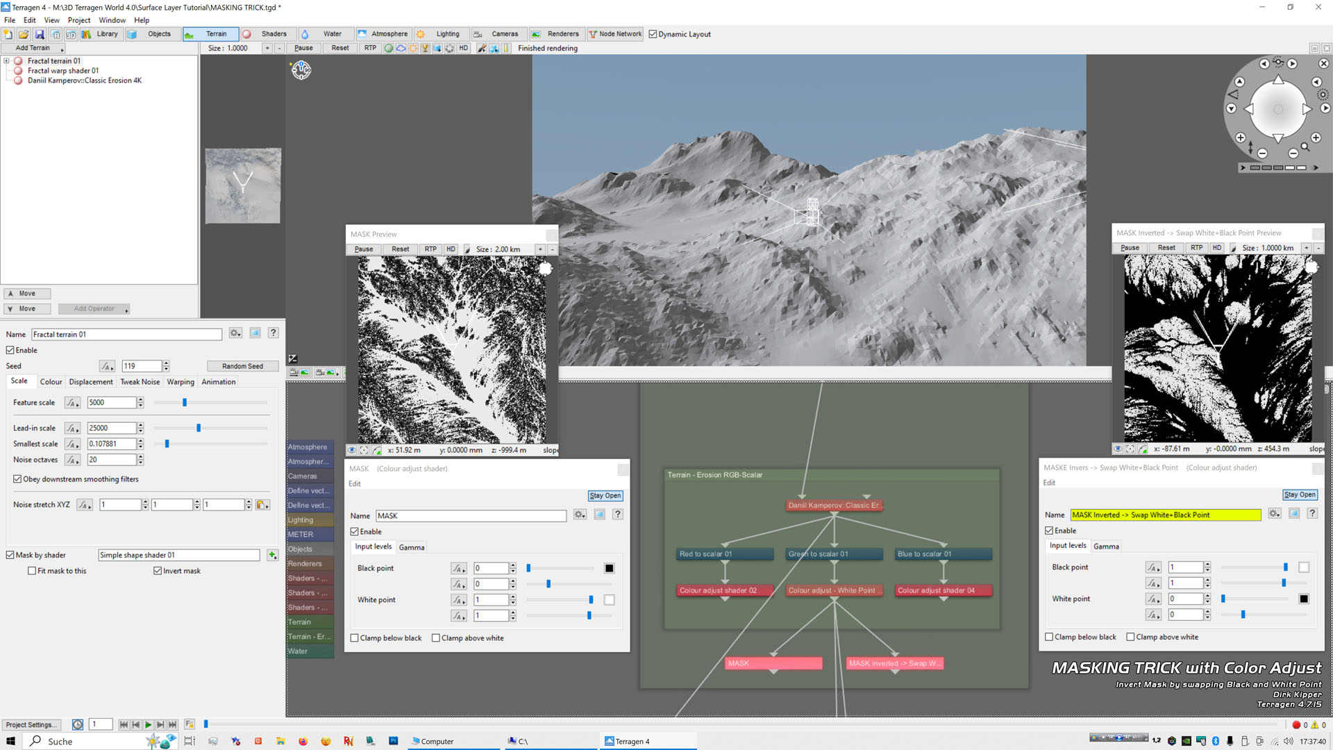 12 - Masking Trick 1 - Inverting by swapping White and Black Point in Color Adjust Node.jpg