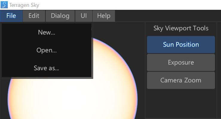 File menu.