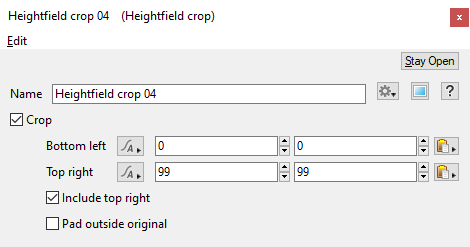 Heightfield Crop