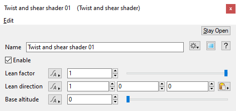 Twist and Shear Shader