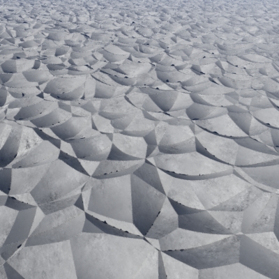 Render perspective view of the same Voronoi 3D B Vector used for displacement.