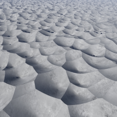 Render perspective view of the same Voronoi 3D A Vector used for displacement.