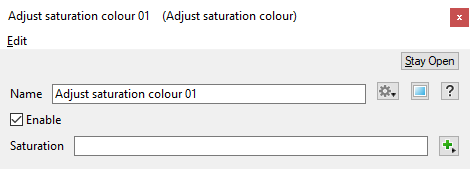 Adjust Colour Saturation