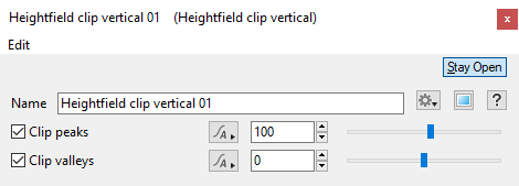 Heightfield Clip Vertical