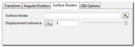 OBJ Reader - Surface Shaders Tab