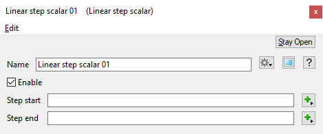 Linear Step Scalar