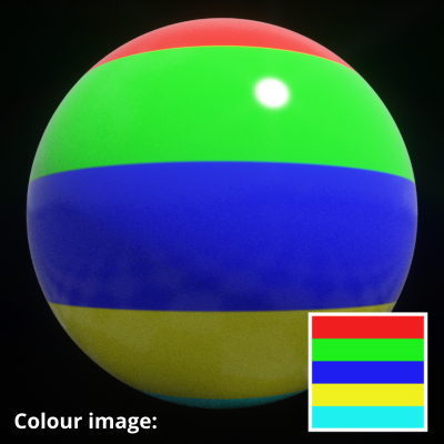 Image map assigned to Colour image setting.