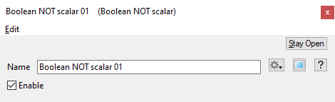 Boolean NOT Scalar