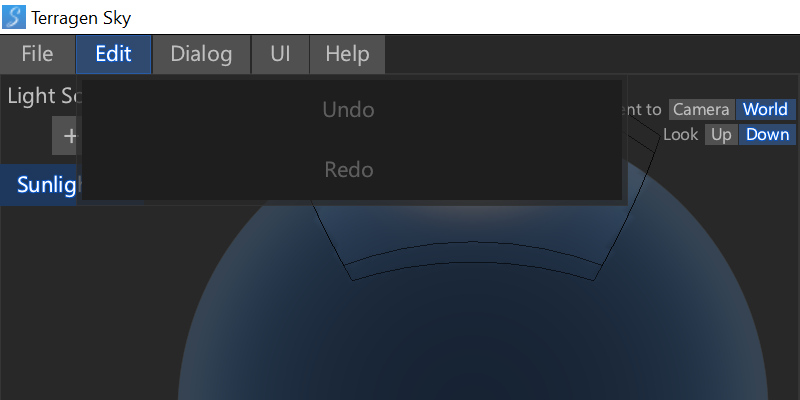Edit menu