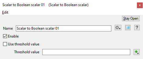 Scalar to Boolean Scalar