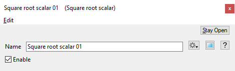 Square Root Scalar