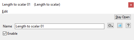 Length to Scalar