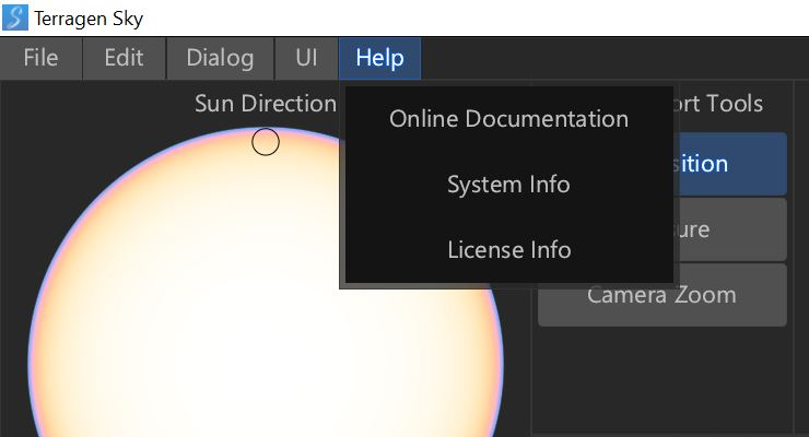 Help menu.