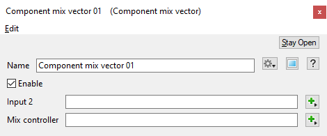 Component Mix Vector
