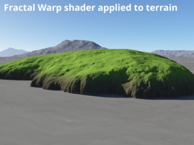 Fractal warp shader warping terrain