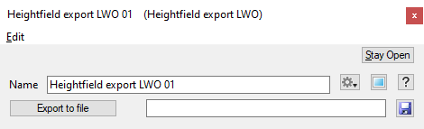 Heightfield Export LWO