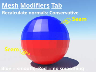 Normals recomputed with Conservative