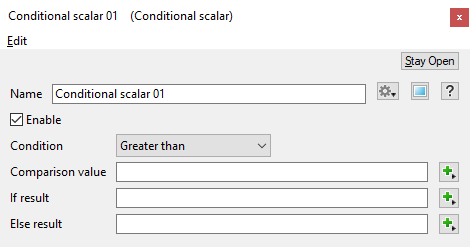 Conditional Scalar