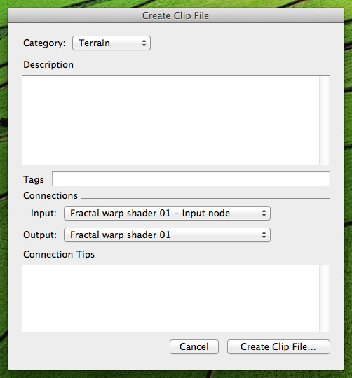Create clip file screenshot.jpg