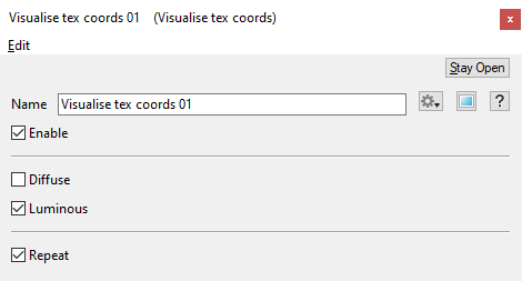 Visualise Tex Coords