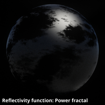 Power fractal v3 assigned to Reflectivity function.