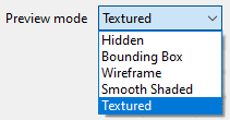 Preview Mode options