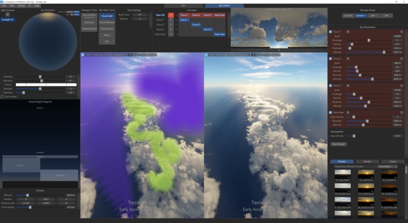 Sky Paint workspace viewed from Viewpoint 2.