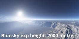 Bluesky exp height = 2000, Haze exp height = 2000