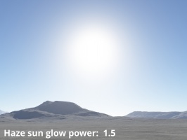 Haze sun glow power = 1.5
