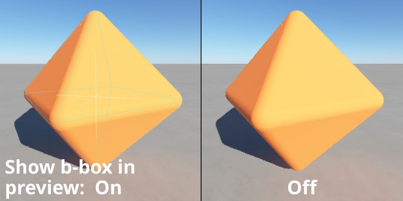 Bounding box on and off