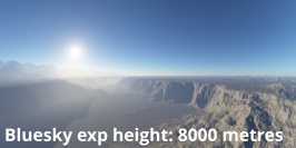 Bluesky exp height = 8000, Haze exp height = 2000