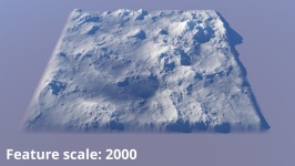 Feature scale = 2,000 metres