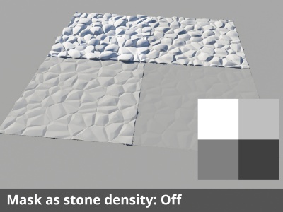 Mask stone density unchecked.