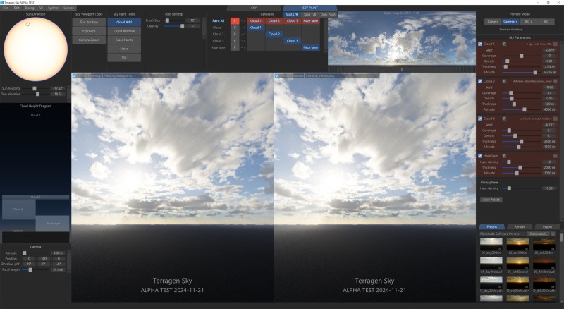 Viewport split set to right and left.