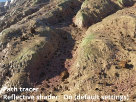 Path tracer with Reflective shader at default settings.