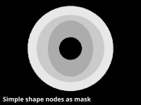 Simple shape shader assigned to Depth modulator in above example images.