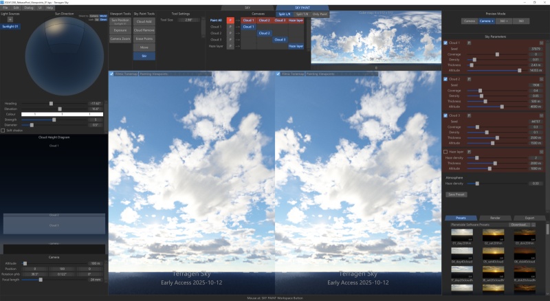 Viewport split set to right and left.
