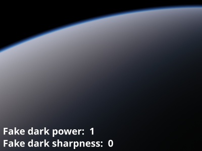 Fake dark power = 1, Fake dark sharpness = 0