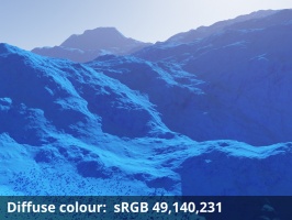 Diffuse colour = sRGB 49,140,231