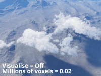 Millions of voxels = 0.02, Visualise voxels = Off