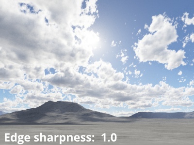 Edge shaprness = 1.0