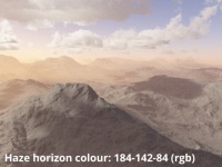Horizon colour 184,132,84 (rbg)