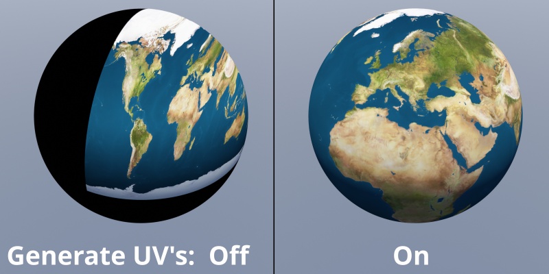 Generate UV’s off and on