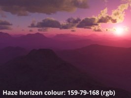 Horizon colour 159,79,168 (rgb)