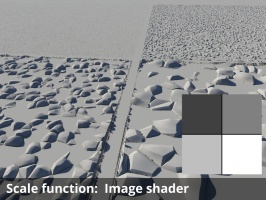 An Image shader assigned to the Scale function.